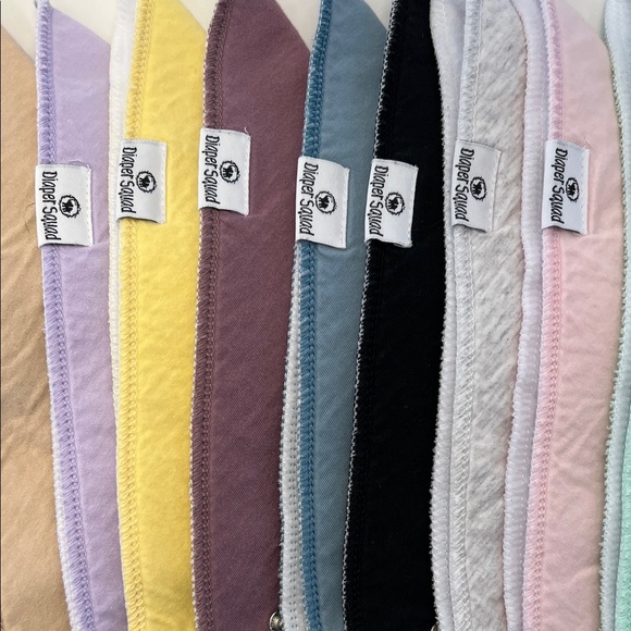 Baby Bandana Bibs— Copper Pearl and Diaper Squad, 37 total - Picture 4 of 4